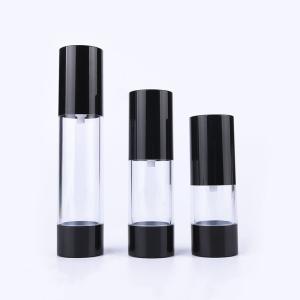 Quality Personal Care Black 30ml 50ml Airless Pump Bottles wholesale
