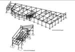 Pre-fabricated Painting / Galvanized Steel Structure Lightweight Farm Shed