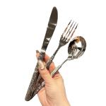 Bestek 4-Person Stainless Steel Cutlery Set Elegant Gold Silverware for