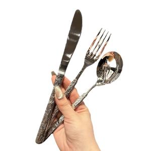 Quality Bestek 4-Person Stainless Steel Cutlery Set Elegant Gold Silverware for Restaurants wholesale