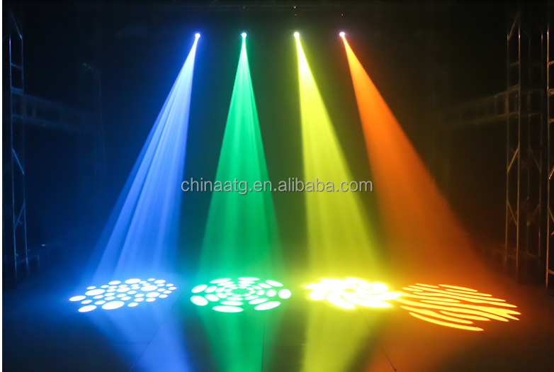 LED Moving Head Light AC100-240V 50-60Hz Input Voltage With 60W RGBW