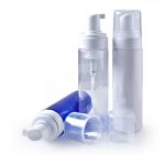 Clear Empty Foam Pump Bottle Dispenser 200ml PET Cosmetic With White Cap