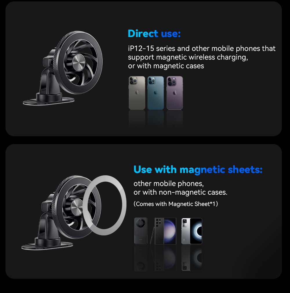 ESSAGER ES-ZJ24 Series Magnetic Car Phone Mount Holder