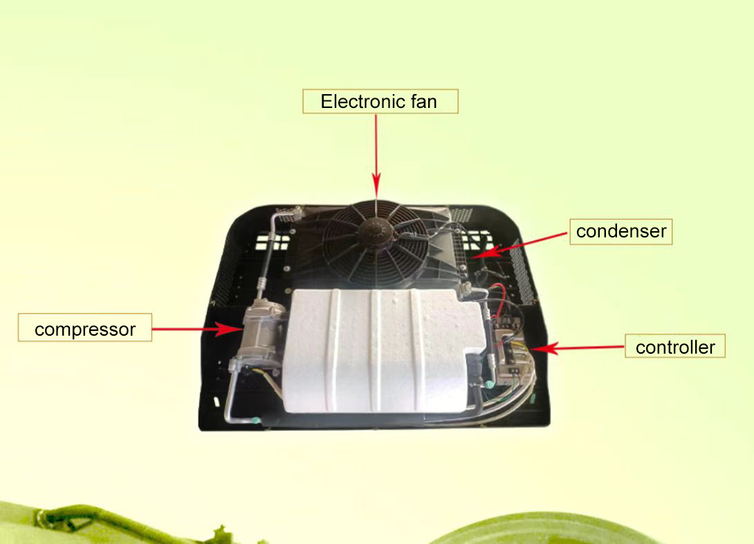 Electric Air Conditioner for light trucks 24V Parking truck sleeper air conditioner