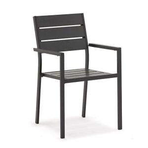 Quality Polywood Aluminum Stacking Armchair Outdoor Patio Dining Furniture wholesale