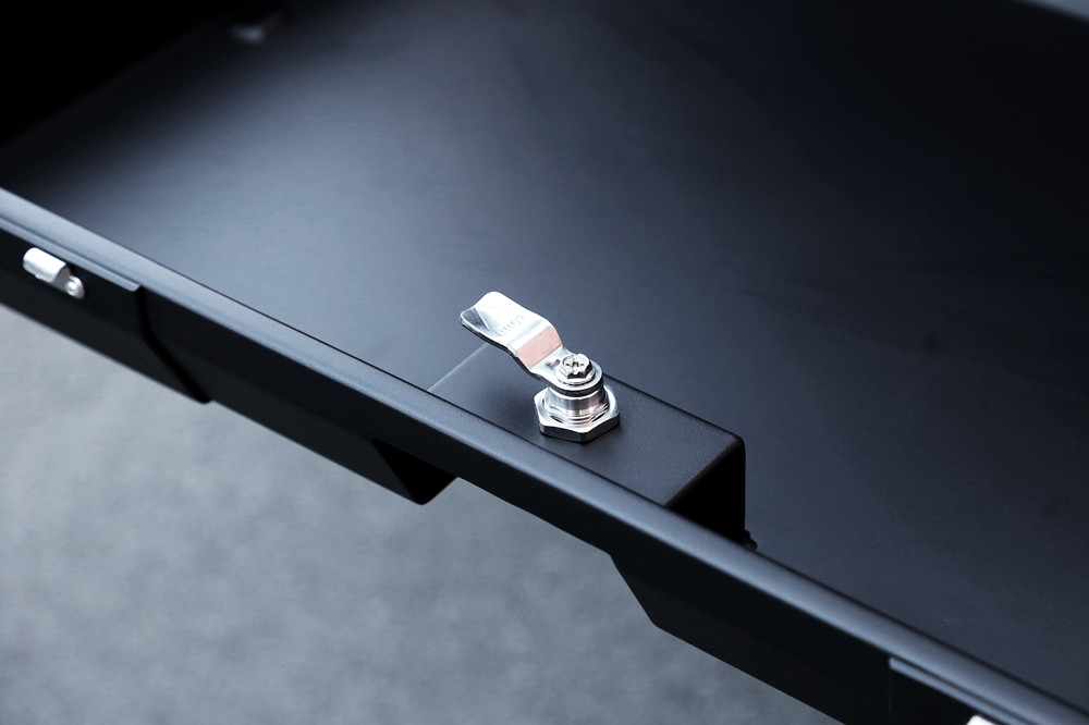 Rear Mount Outdoor Waterproof Sheet Metal Stainless Steel Aluminum Toolbox for Truck and Work Site