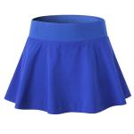 Girl ruffled short tennis skirt prevents walking out of gym shorts