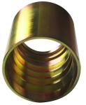 4SP 4SH 00400 Steel Air Hose Ferrule , Zinc Plated Hydraulic Hose Ferrule
