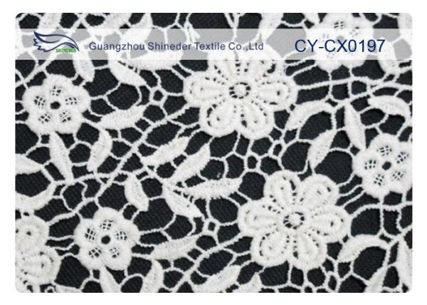 Eco-Friendly Embroidered Lace Fabric for Wedding Dress CY-CX0197