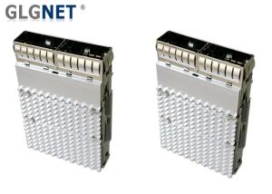 Quality Press Fit Mount QSFP28 Cage Combined Two Ports For 40G - 100G Ethernet wholesale