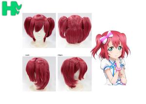 Quality Beauty Fashion Synthetic Cosplay Wigs Red Colored Cosplay Party Wig For Women wholesale
