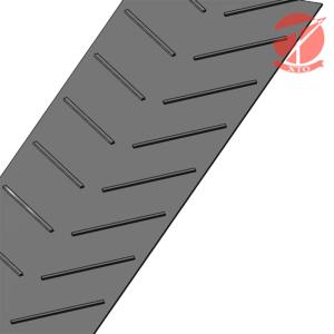 Quality Customizable Patterned Rubber Solid Woven Chevron Conveyor Belt wholesale