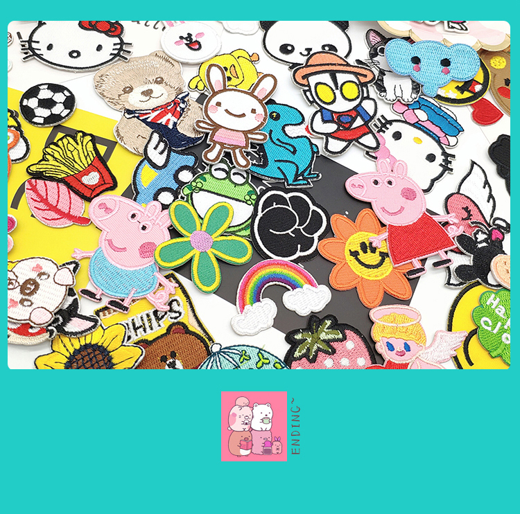 factory made logo butterfly patch heat patch rubber logo patch