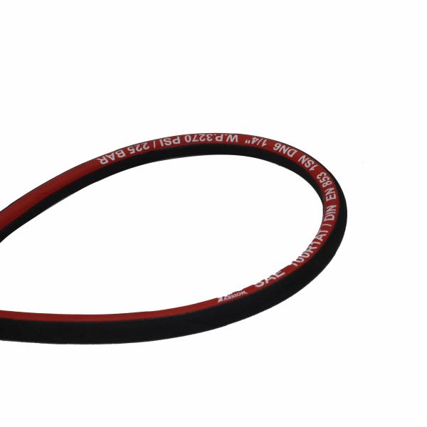 SAE 100 R1AT High Pressure Hydraulic Hose , Wire Braided Rubber Hose