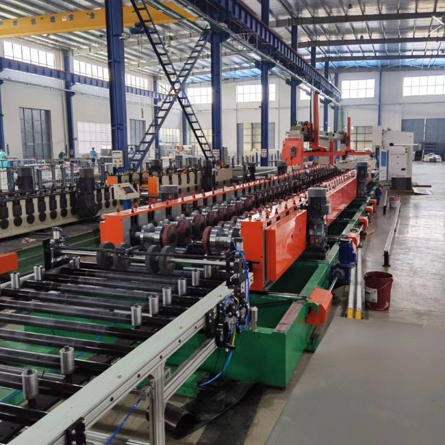 PLC Control Cable Tray Roll Forming Machine With 22 Stations Cr12Mov Cutter Standard