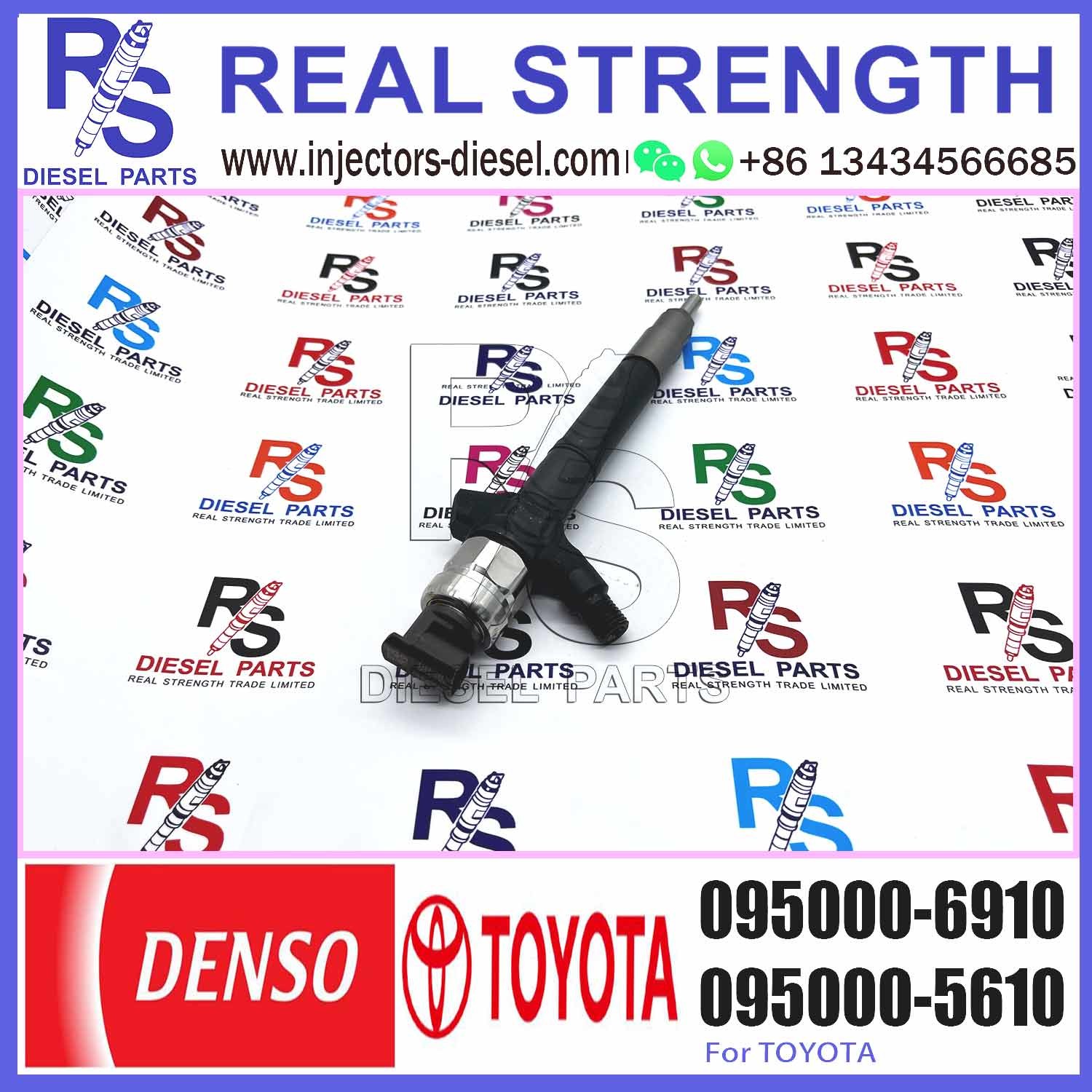Common rail fuel injector 095000-6230 095000-7640 095000-7280 095000-6910 For TOYOTA 23670-0R170 23670-09140