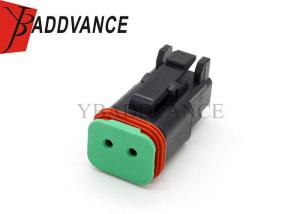 Quality DT06-2S-E004 Black Ehanced 2 Pin Female Deutsch Automotive Connectors With Clips wholesale
