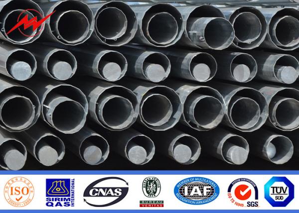 Multi Side Galvanized Steel Tubular Pole Electric Transmission For Gantry