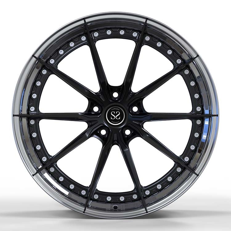 Polished Black 21 Inches 1 Piece Forged Wheels For Golf GTI