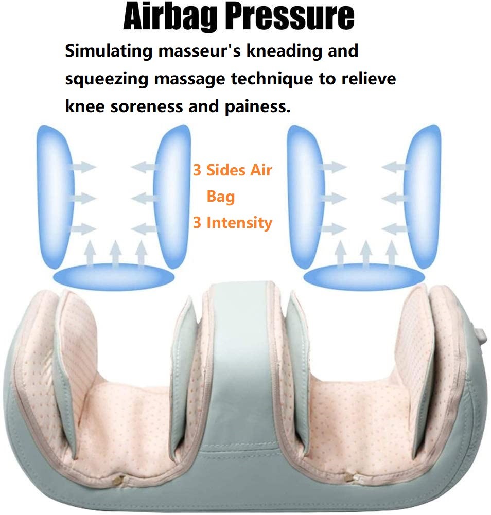 Smart Compression Knee Massager Therapy 2200mAh Heated Massager For Joint Pain