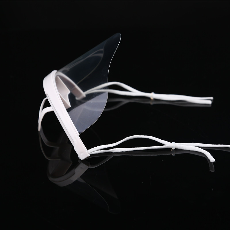 Earloop Style Transparent Plastic Face Cover For Chef