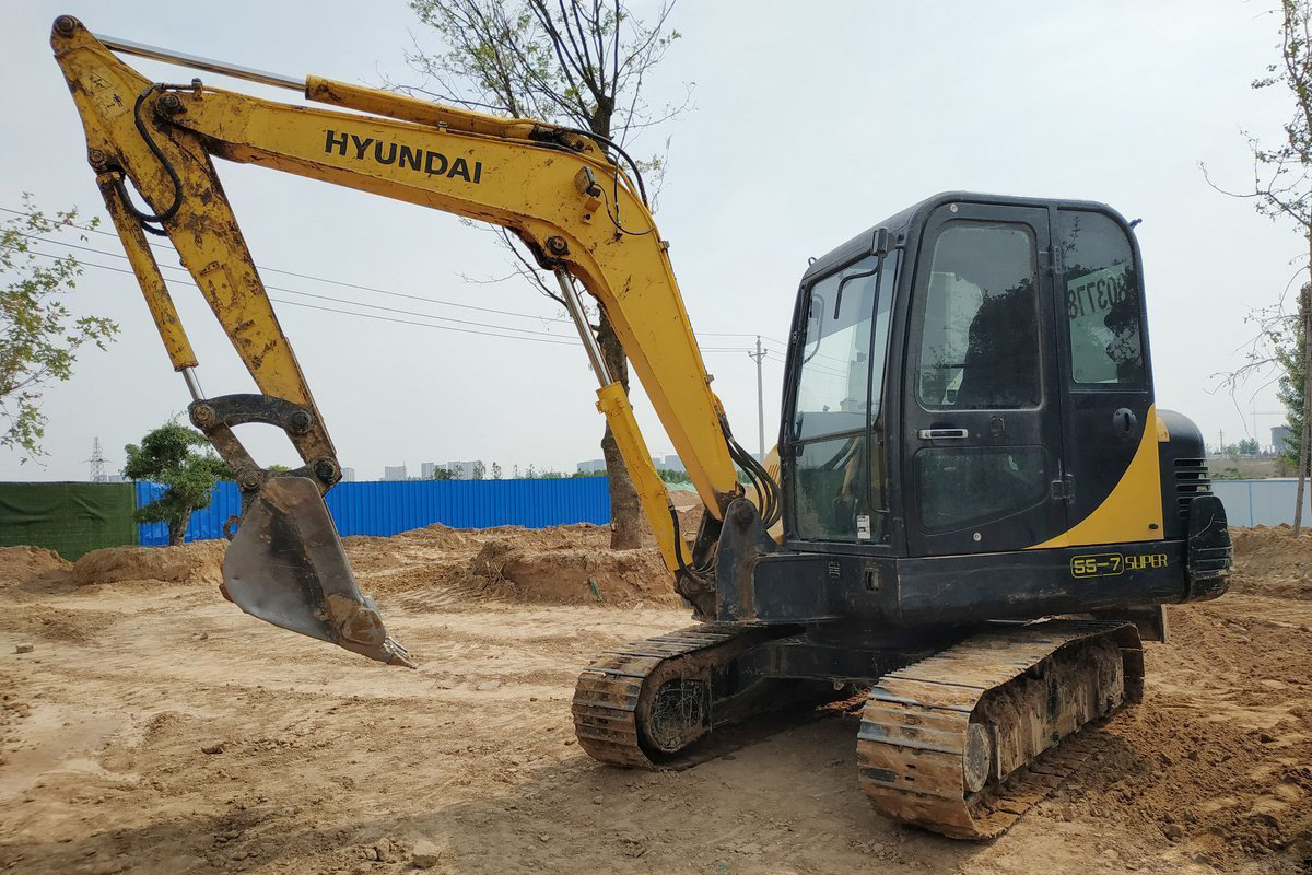 5.5 Ton Hyundai R55-7 Excavator 0.18m3 Second Hand Diggers