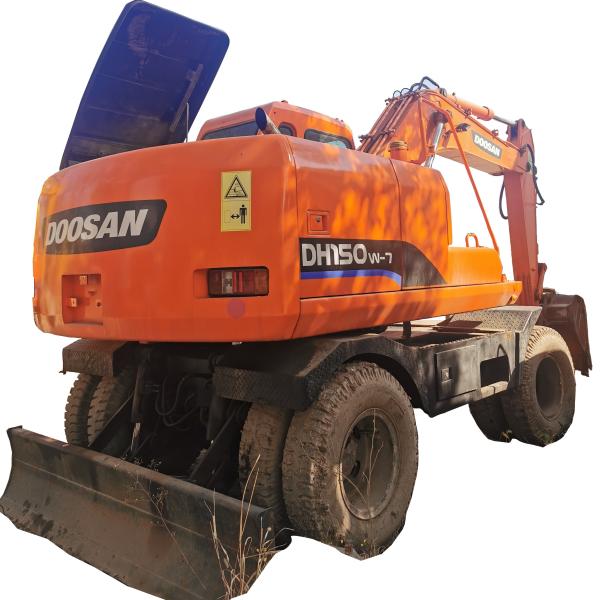 Original Color Used Doosan Excavator DH150-7 Super Excavator for High Slope