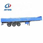 3-4 Axle Lowbed Trailer for 40 Ton Side Wall Semi Trailer Sand Stone Bulk Cargo