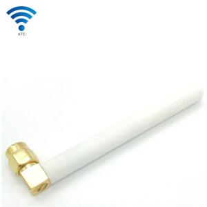 Quality White Color 2DBi SMA Male Blending Head Whip Rubber External GSM GPRS 2G Antenna wholesale