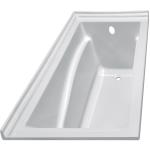 Acrylic White Skirt Bathtub Without Drainer High Gloss JND-EC1584