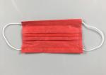 Anti Spray 3 Ply Red OEM Disposable Earloop Mask