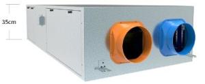 Quality Silent Duct Fan 589 CFM 280m2 Ceiling Mounted ERV Efficient Purification wholesale