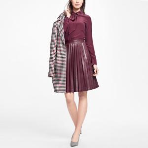 Quality New arrival pleated lady half skirt wholesale