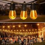 Weatherproof 50Ft Vintage Edison Bulbs With 16pcs Shatterproof Bulbs