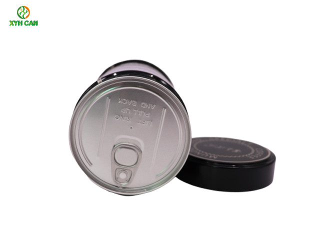 CMYK 4C Printing Round Tin Boxes For 250g Coffee Beans