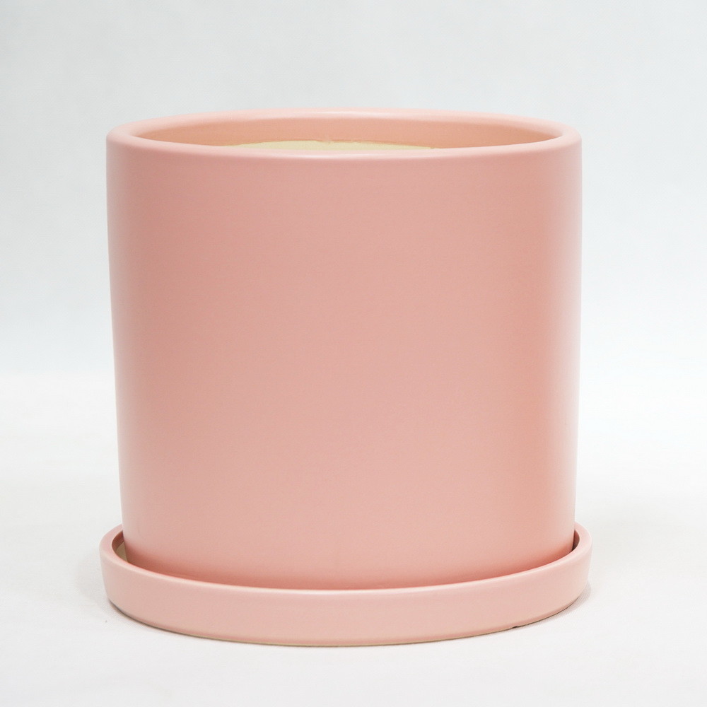 Fireproof High Glossy Finish Round Ceramic Pots For Plants