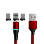 OEM USB Magnetic Data Cable Cotton Braided High Speed Data Transmission