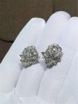 Piaget full diamonds rose earring 18kt gold with white gold or yellow gold or