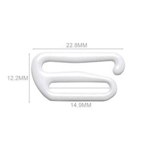 Quality Lingerie Bra Strap Slide Hook 14.9mm , Bra Strap Adjuster Clips For Corset Garter Bikini wholesale