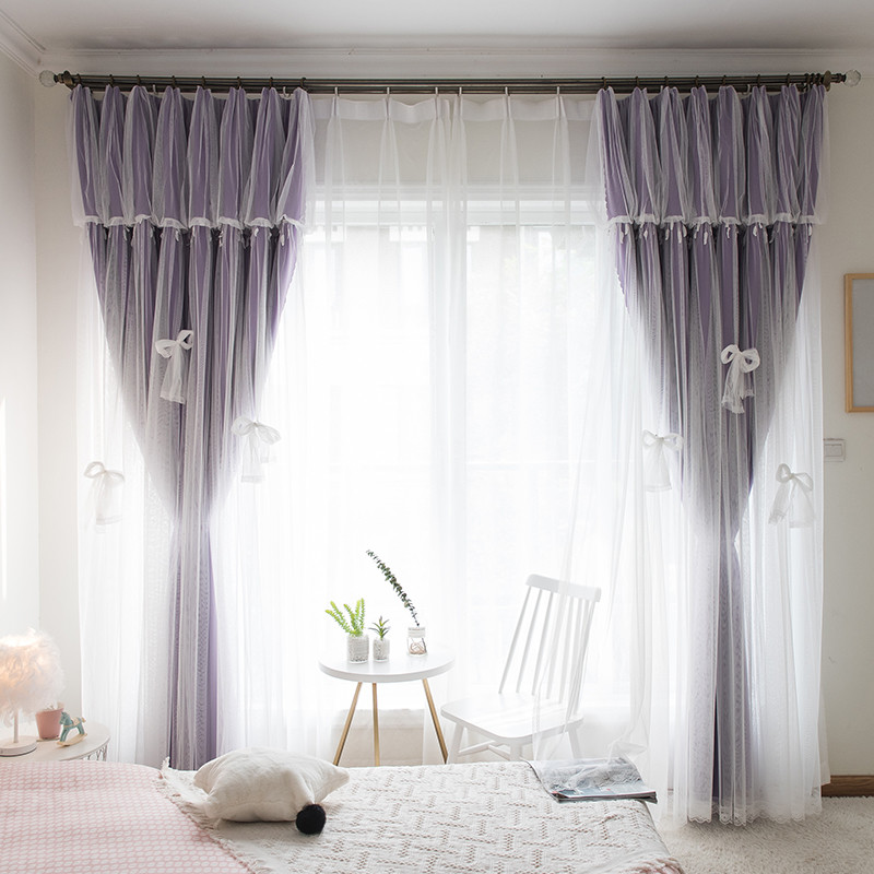 Embroidered Polyester Curtain Fabric High Shading Home Textiles Thermal Insulated