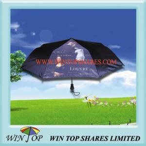 Quality 3 Folds Art Umbrella with Printing(WT5068) wholesale