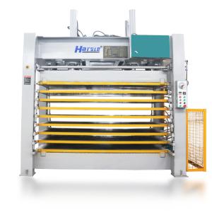 Quality HARSLE Security Hydraulic Steel Door Hot Press Machine for doors by Oil heating for furniture wholesale