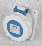 IP67 Panel Mounted Industrial Receptacle / Panel Mount Socket Copper Metal