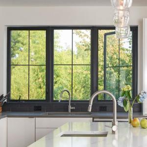 Quality Modern casement window Popular Customized Size livingroom Aluminum turn and tilt casement Windows wholesale