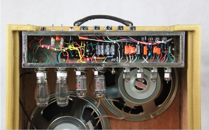 Custom Grand Twin Style Bassman AMP Model 5e8 Tweed Amplifier Combo 40W Volume Treble Bass Presence Controls