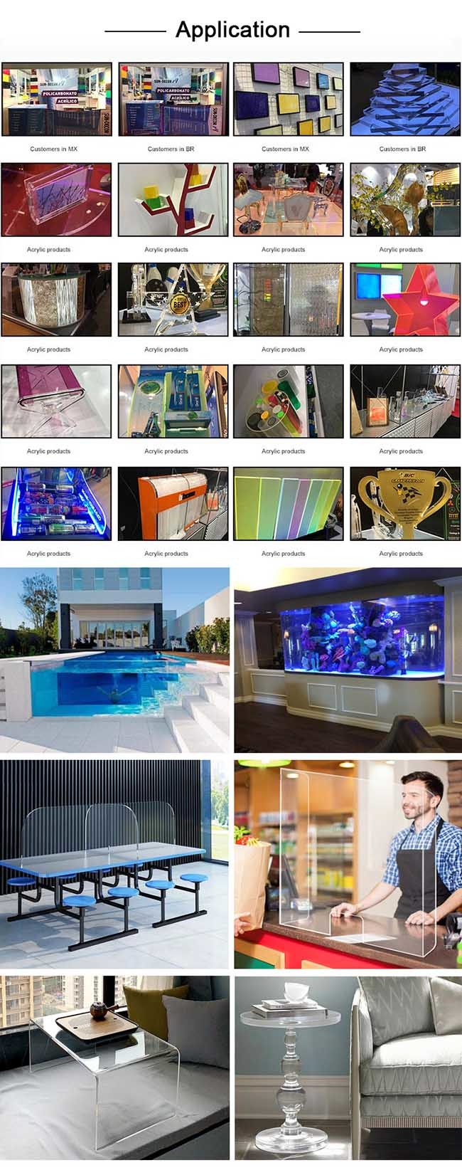 Clear 75MPa 500mm Plexiglass Acrylic Sheet