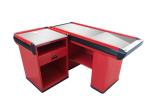 Shop Cash Register Stand Supermarket Checkout Counter With Front Display