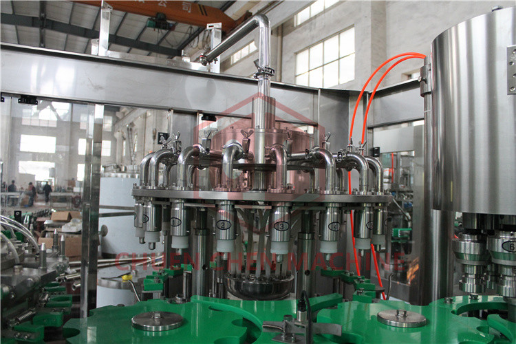 PLC Control Electric Driven Glass Bottle Filling Machine With Highly Speed