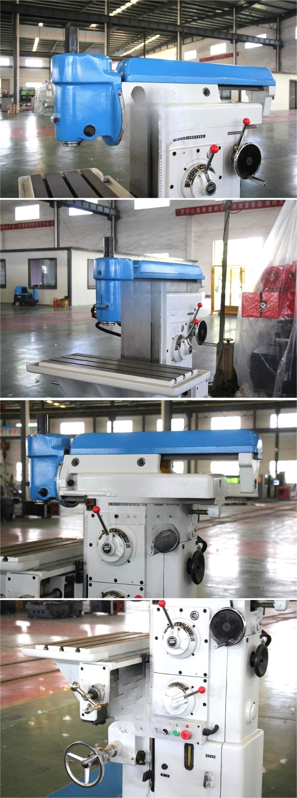 Swivel Head Universal Milling Machine X8132 Lifting Table Manual Milling Drill Machine