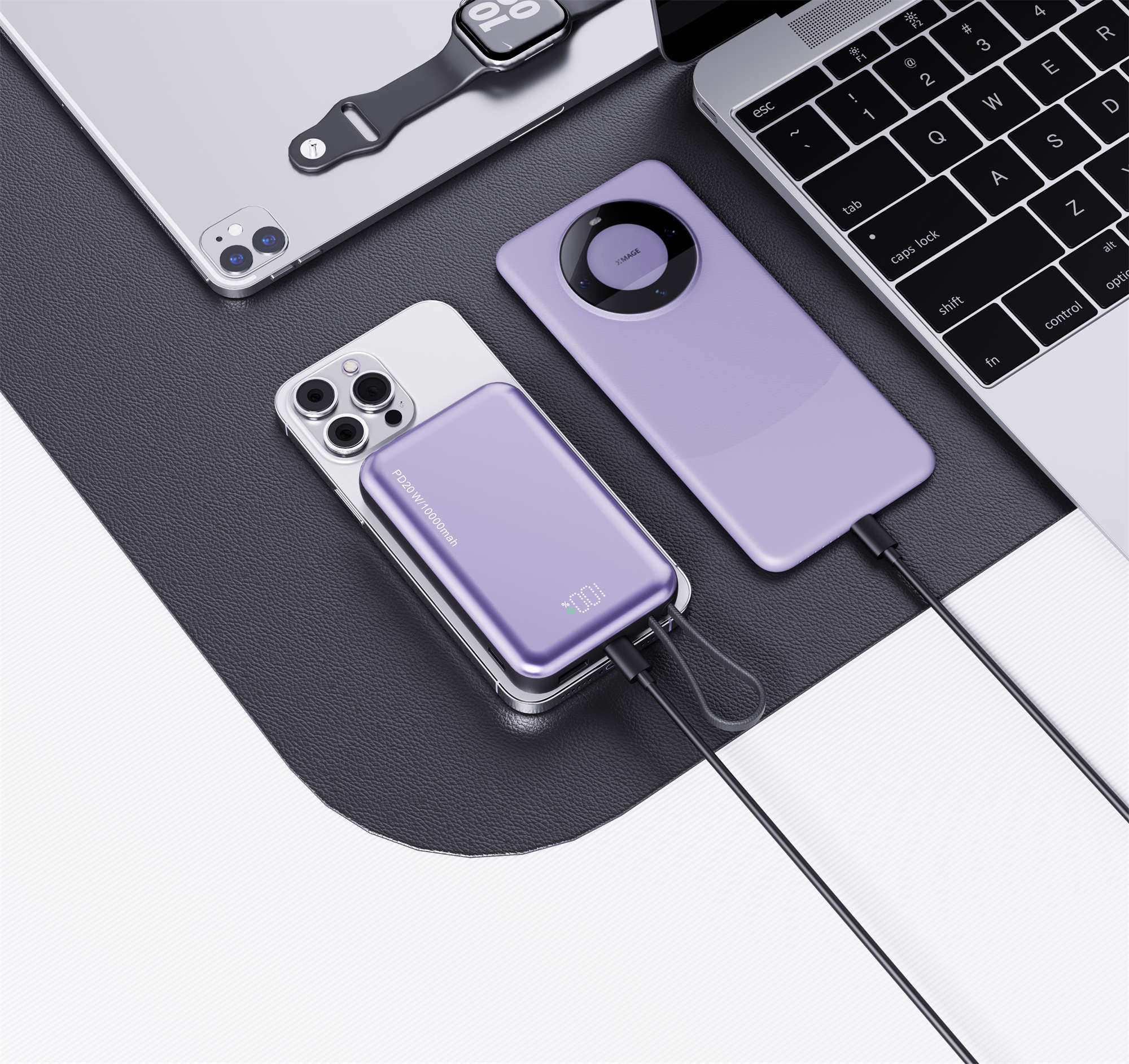 Mini Power Bank Charger Magnetic Wireless PD20W External Battery Fast Charging